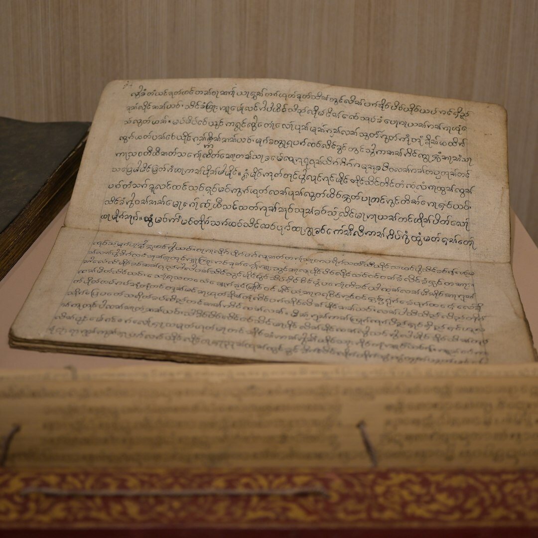 handwritten note in old book