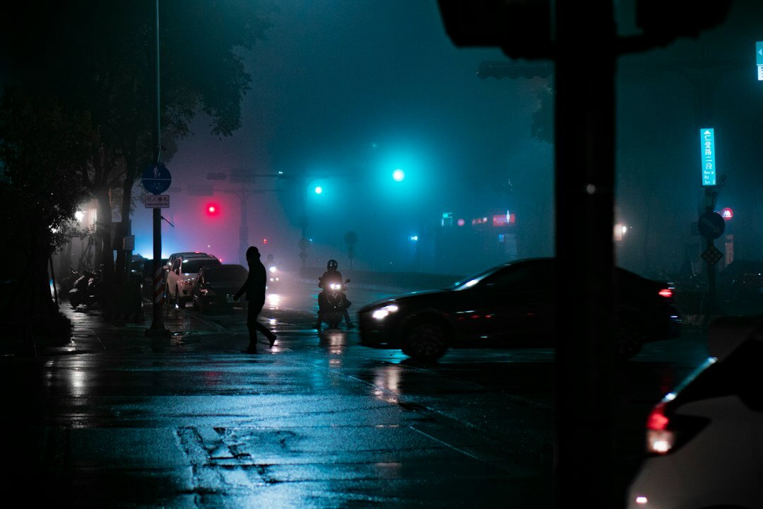 mysterious night scene